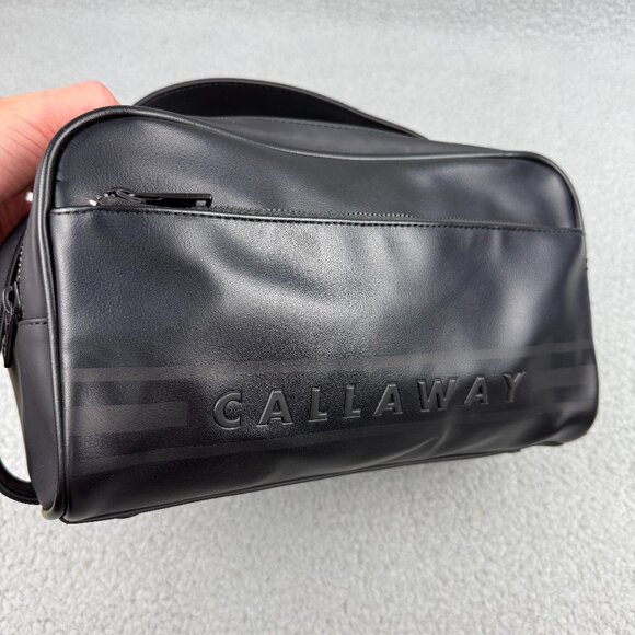Callaway Bag Black Toiletry Case Travel Dopp Kit Pouch Accessory Golf Clutch 1 - Picture 9 of 11